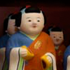 佐土原人形「ますや」:饅頭喰い人形(女)